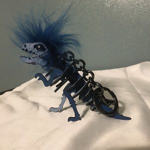 Coach Rexy Mohawk Blue Bag Charm Keychain
